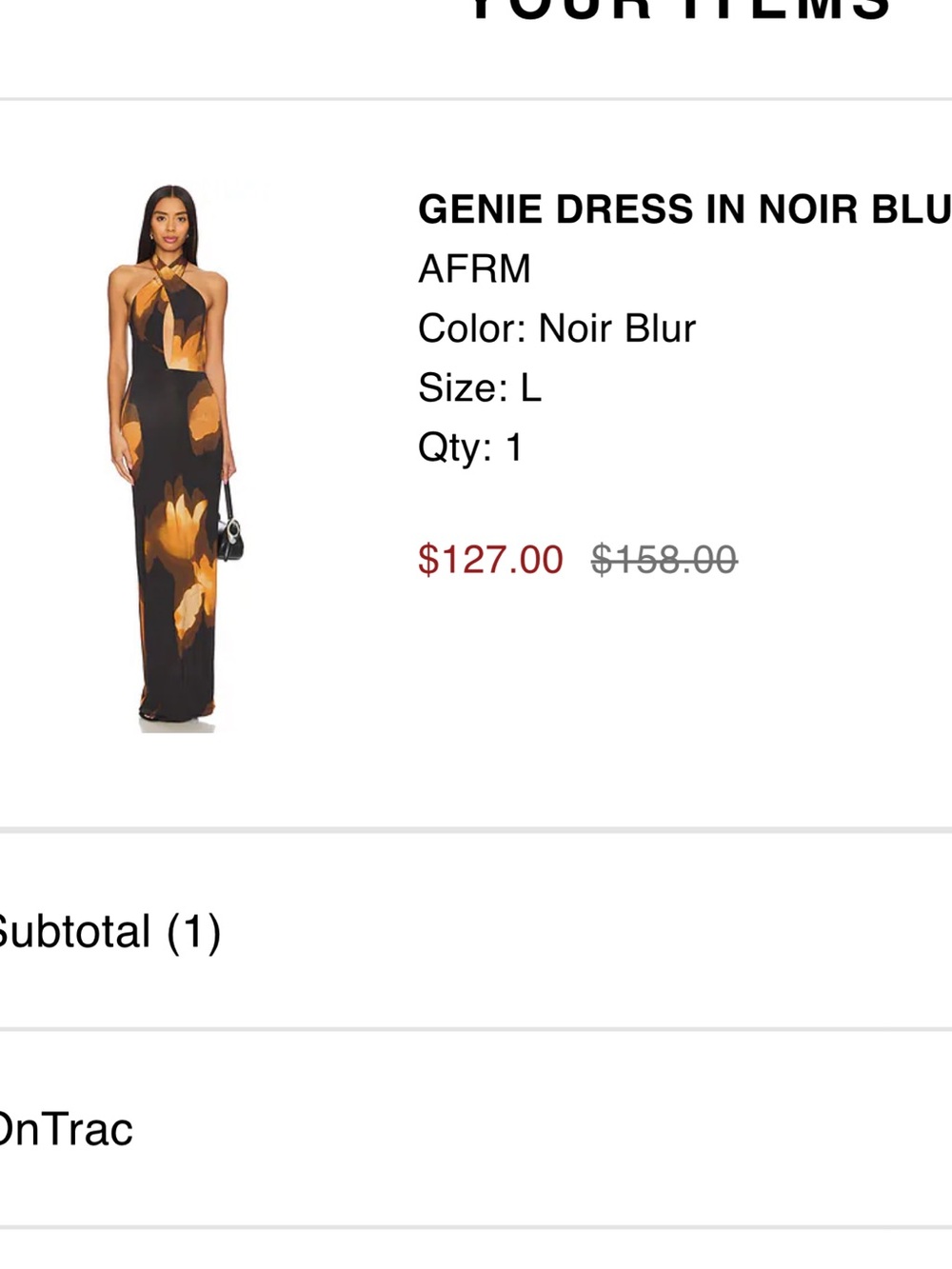 AFRM Maxi Dress with Amber Floral Print - Picture 2 of 3